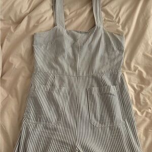 Rolla's Striped Button-Up Jumpsuit